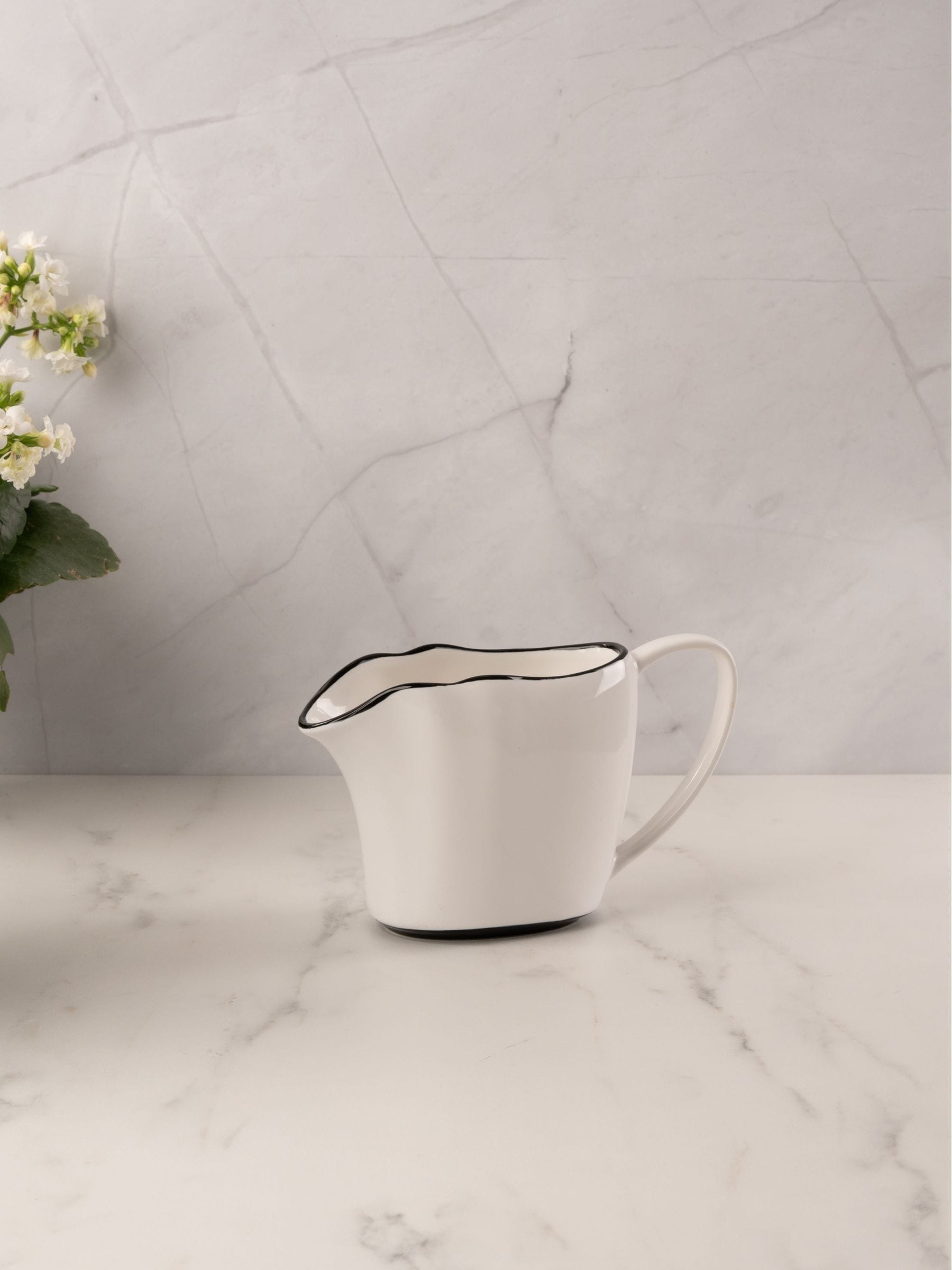 Style Sisters white stoneware jug 11.5cm height, UK version
