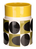 Orla Kiely multi spot square oval utensil pot - British product
