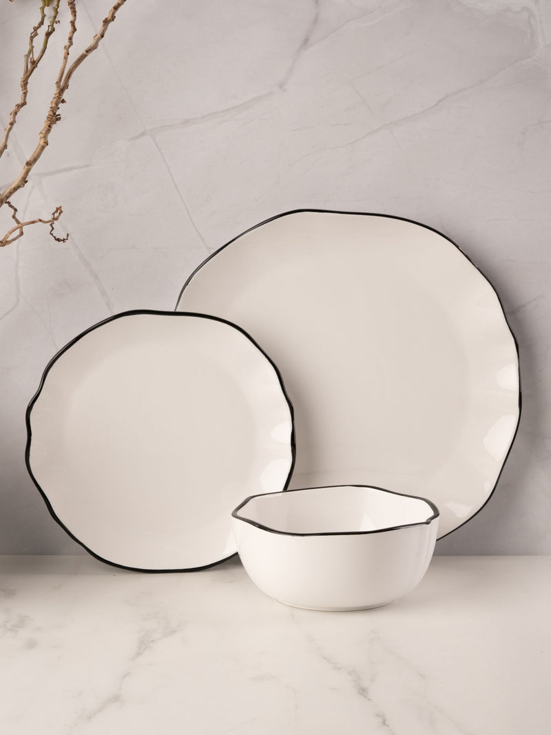 Style Sisters White 12 Piece Dinner Set
