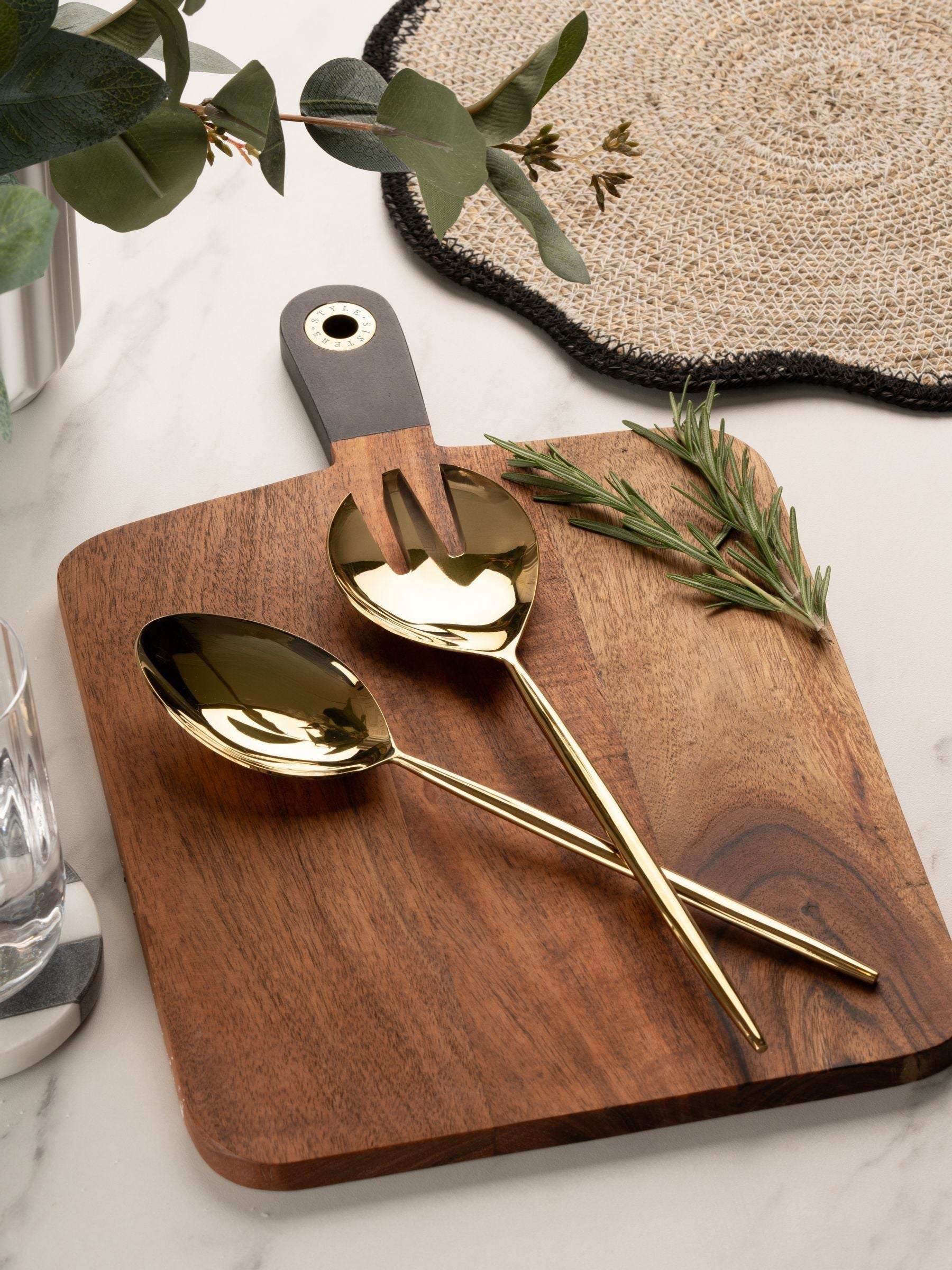 Style Sisters gold salad serving spoons, UK version