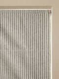 Grey blackout Roman blind brushed stripe fabric - British product
