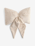Just Pink 3D faux fur bow cushion 30x40cm (British brand)