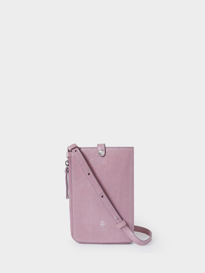 Osprey London Black The Electra Italian Leather Phone Bag