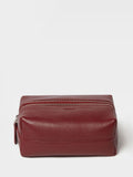 Osprey London Black The Double Zip Small Leather Washbag