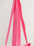 Pink 100% cotton shopper bag, natural cotton fabric - British product