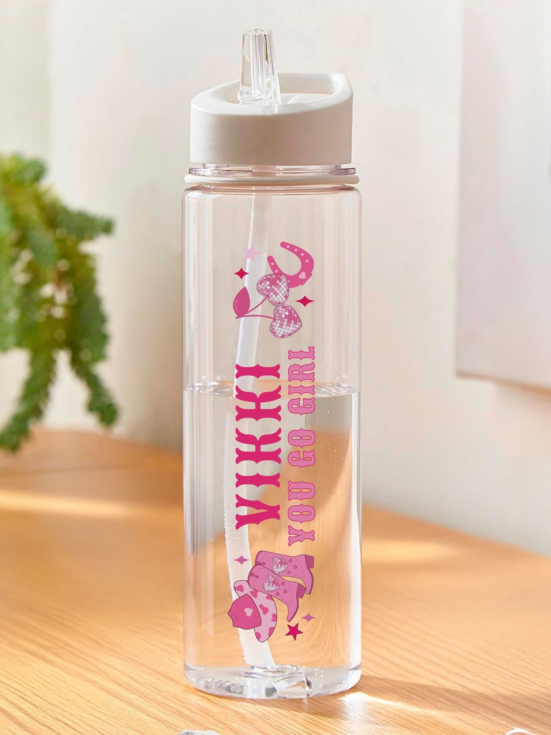 PMC cowgirl water bottle pink 750ml, imported from the UK