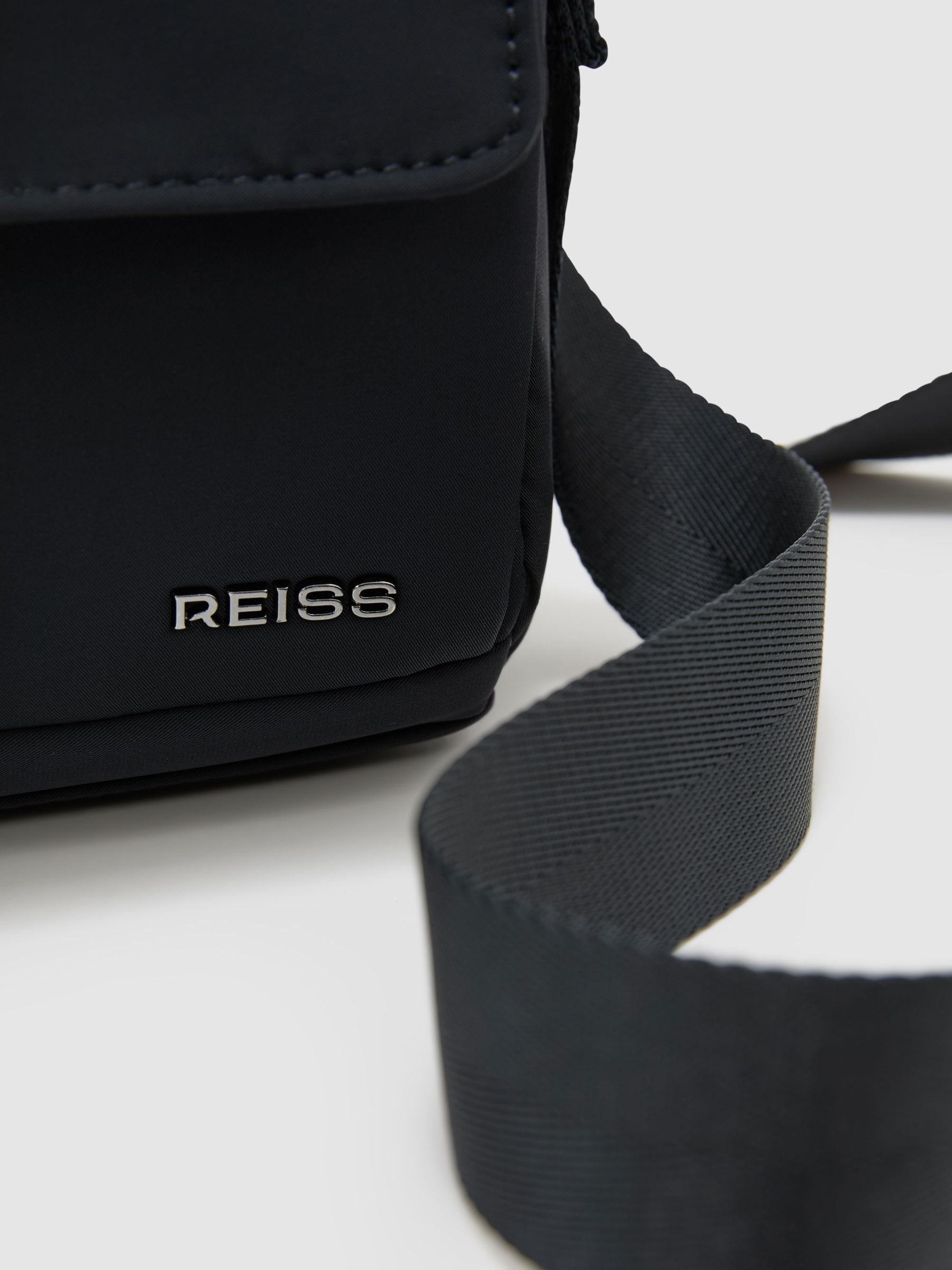 Reiss Navy Denis Technical Crossbody Bag, UK version