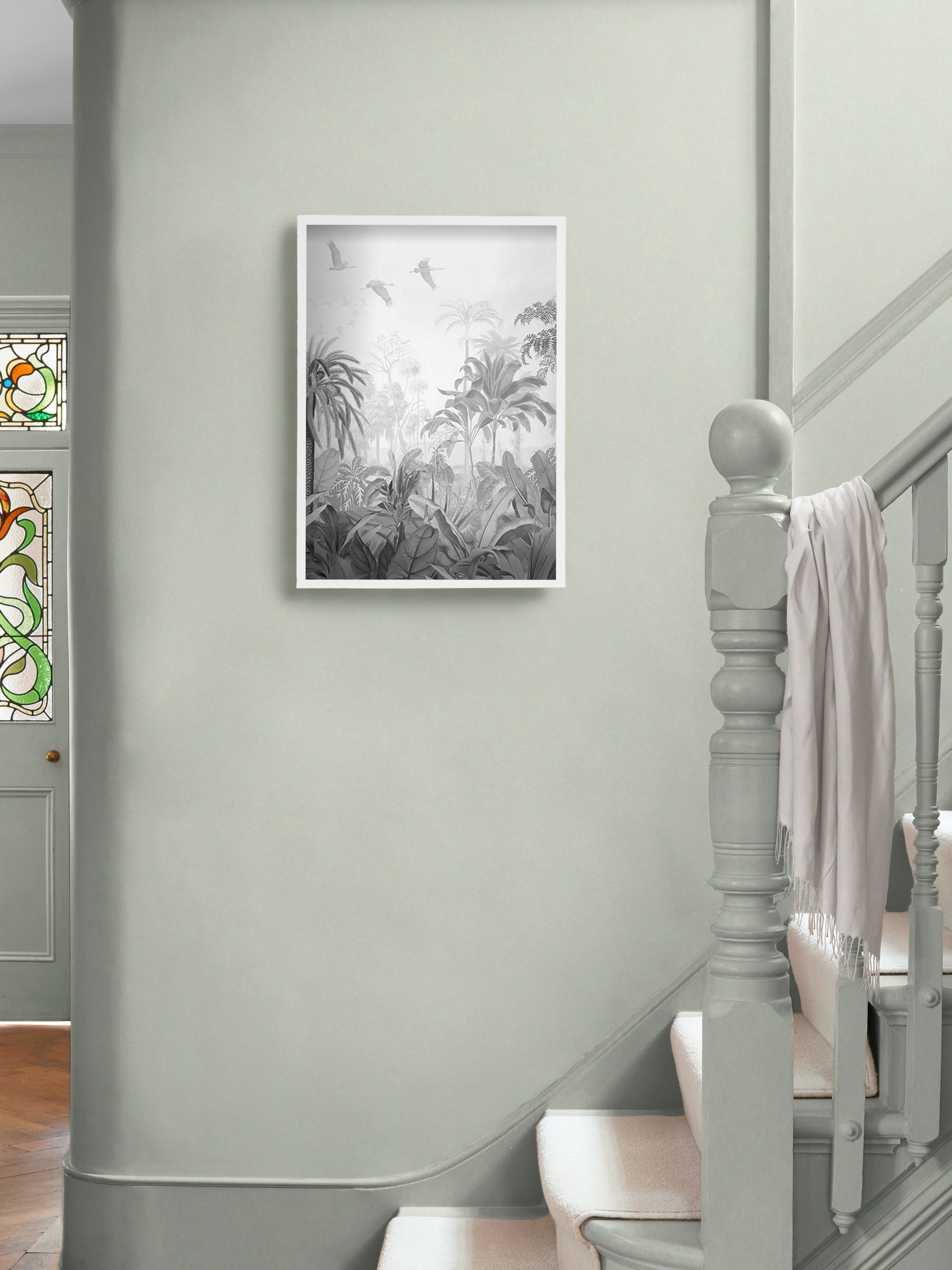Graham & Brown Blue Paradise Jungle Small Framed Wall Art