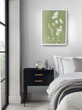Graham & Brown Flower Press framed art green white (British brand)