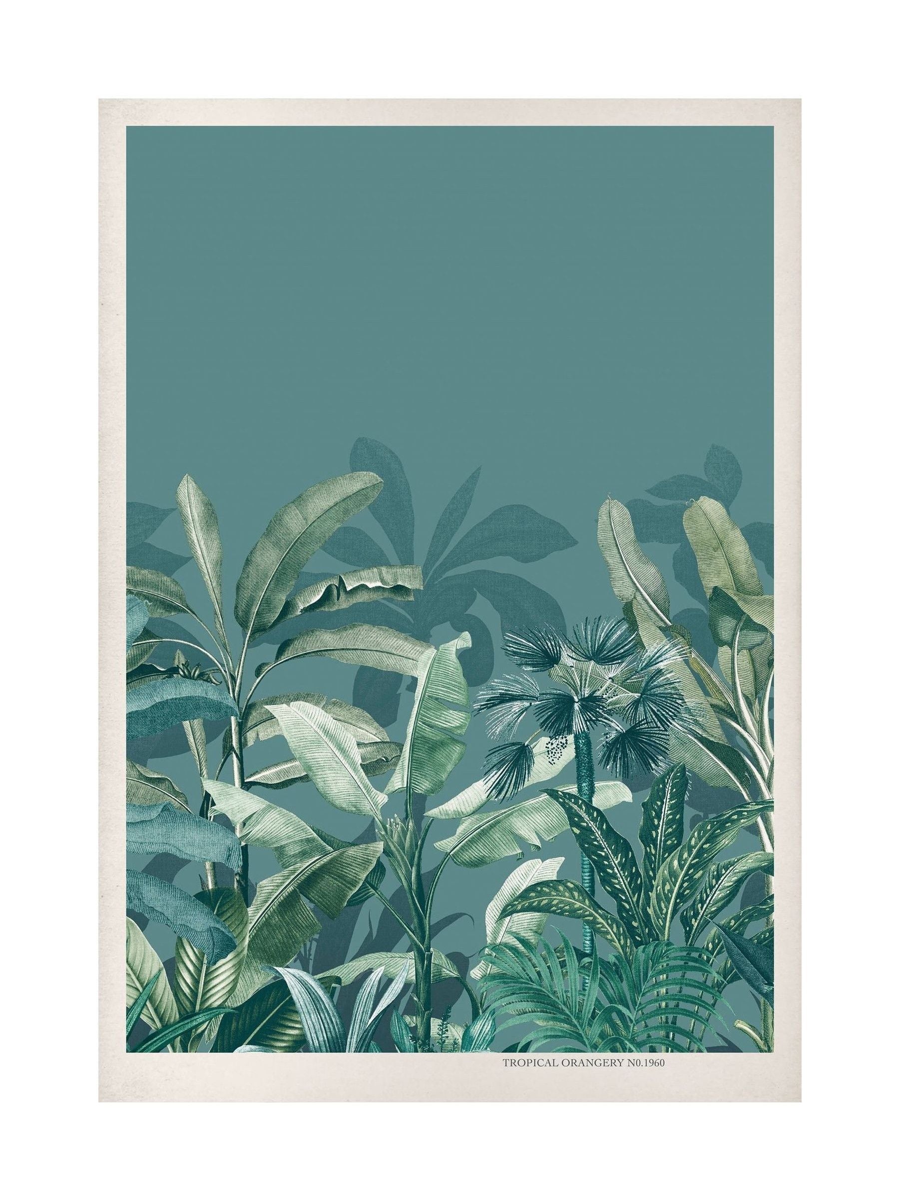 Graham & Brown Teal Congo Wood Frame wall art - British product