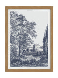 Graham & Brown Stately Manor Blue framed print, UK version