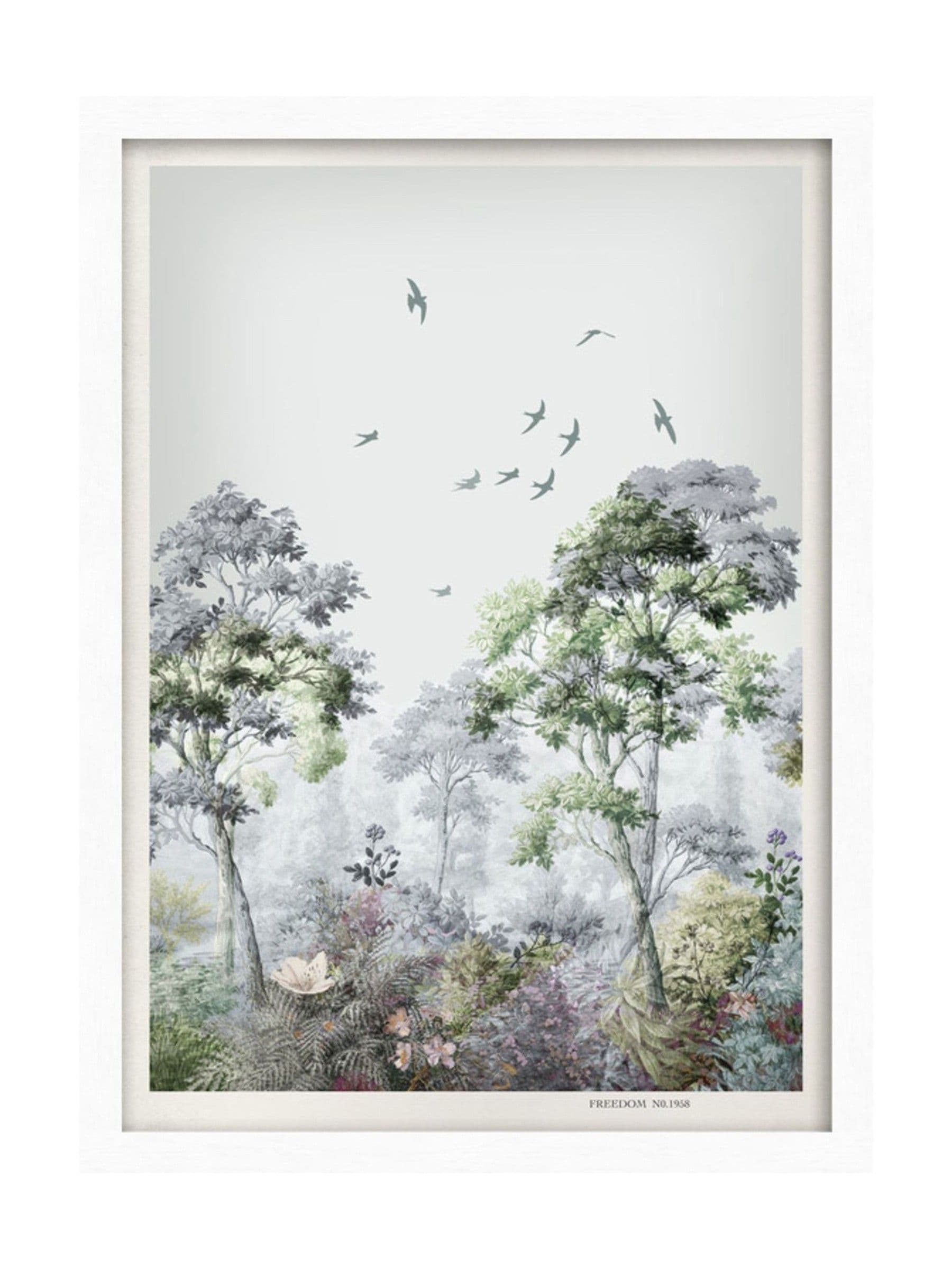 Graham & Brown Grizedale Multicolour white framed wall art 73x53cm (British brand)