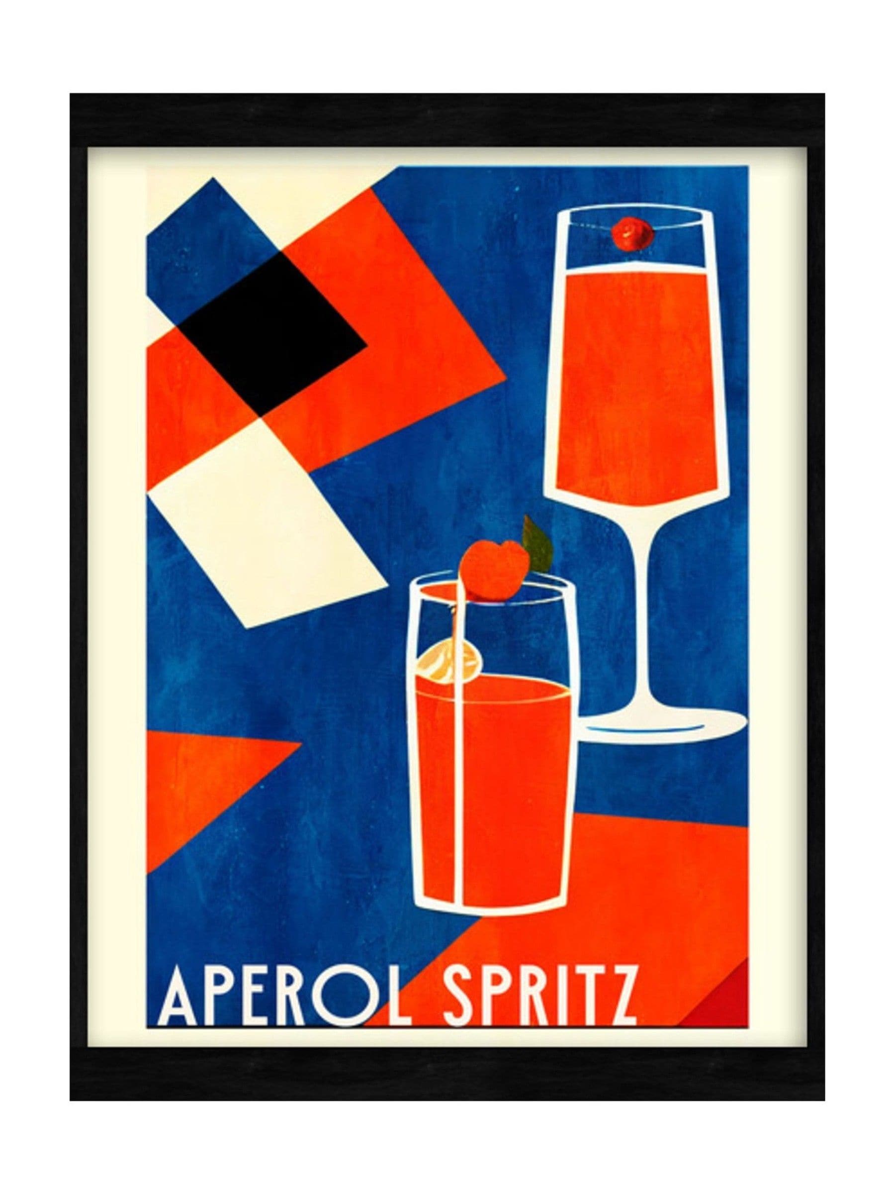 Graham & Brown Aperol Spritz framed wall art, UK version