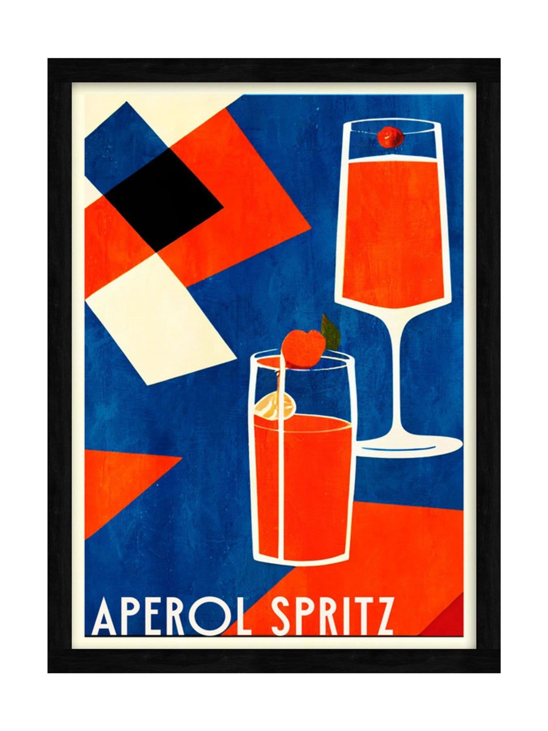 Graham & Brown Aperol Spritz multicolour framed artwork, UK version