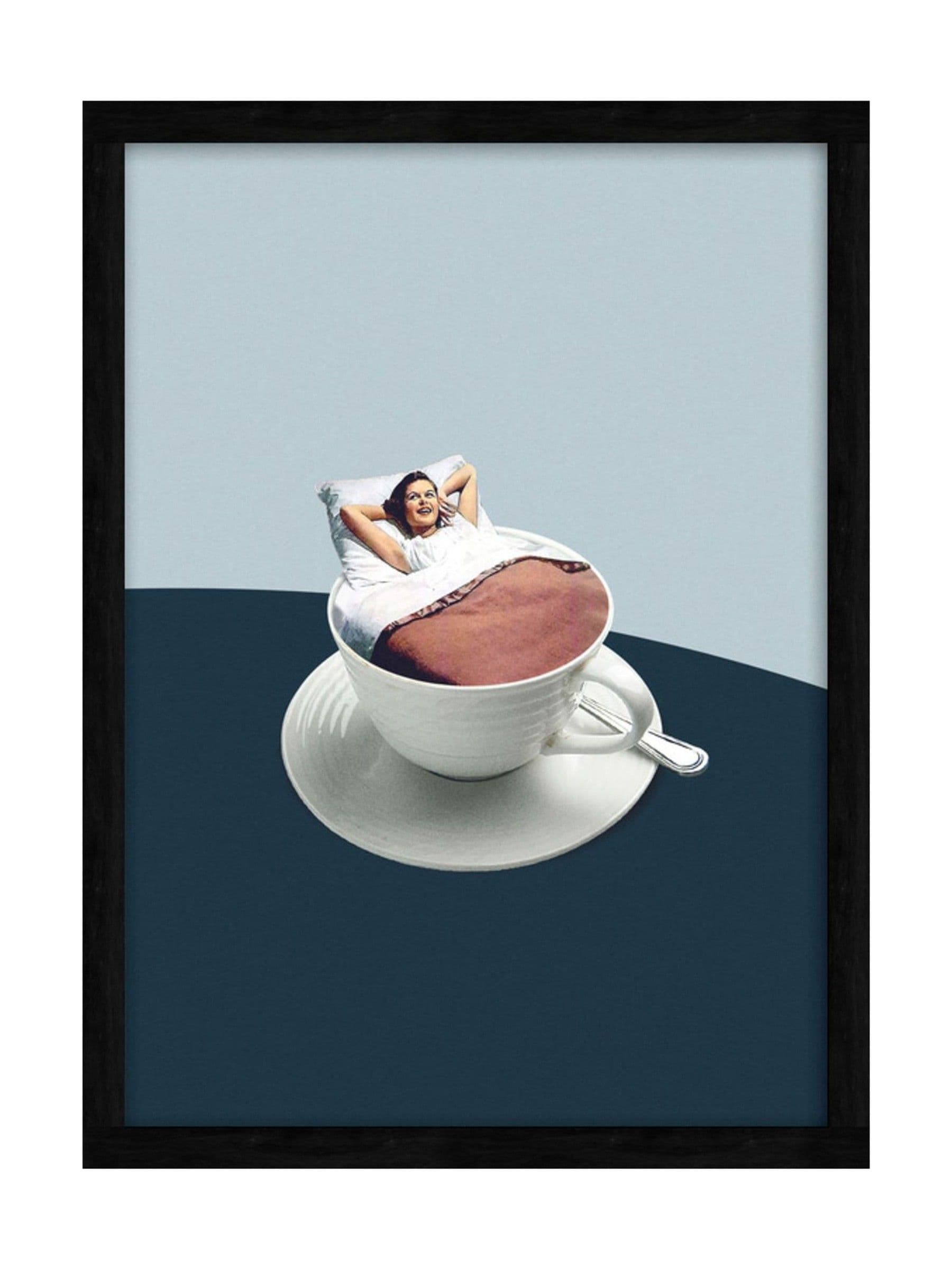 Graham & Brown Morning Rituals wall art multicolour black frame - British product