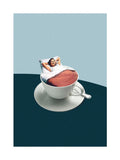 Graham & Brown Morning Rituals wall art multicolour black frame - British product