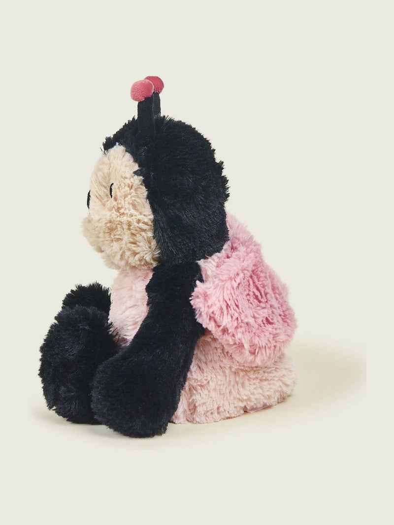 Warmies black and pink large butterfly heatable soft toy - British product