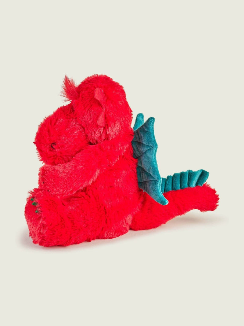 Warmies red dragon large heatable soft toy, UK version