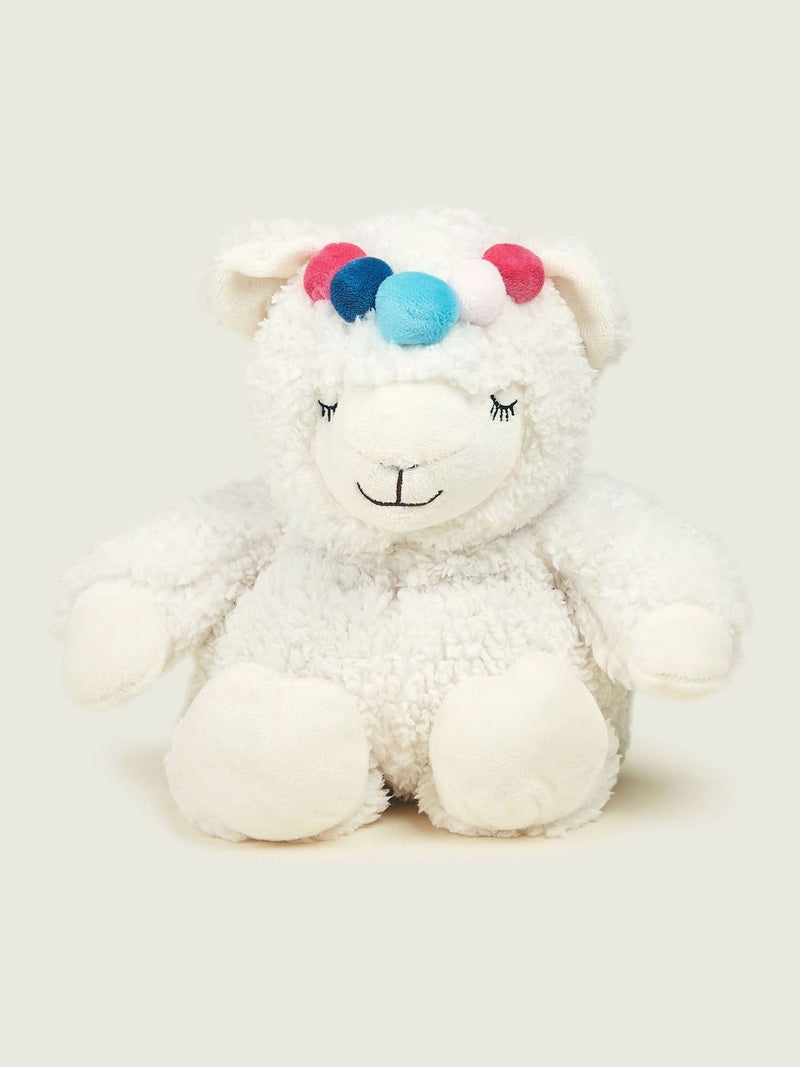 Warmies white large llama heatable soft toy, UK version