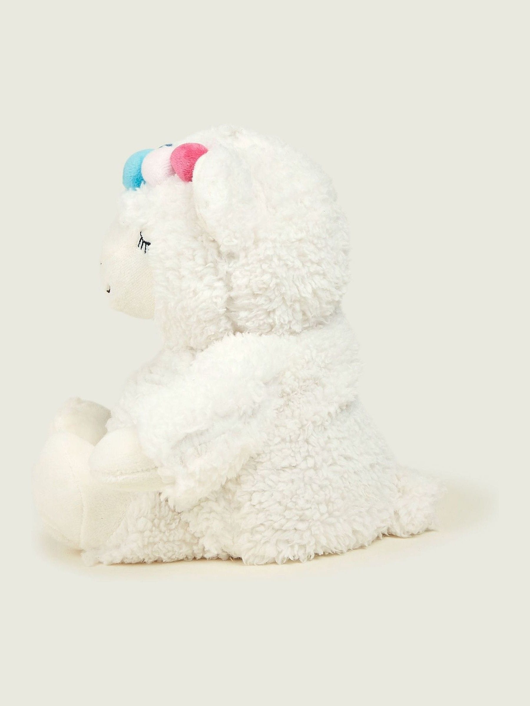Warmies white large llama heatable soft toy, UK version