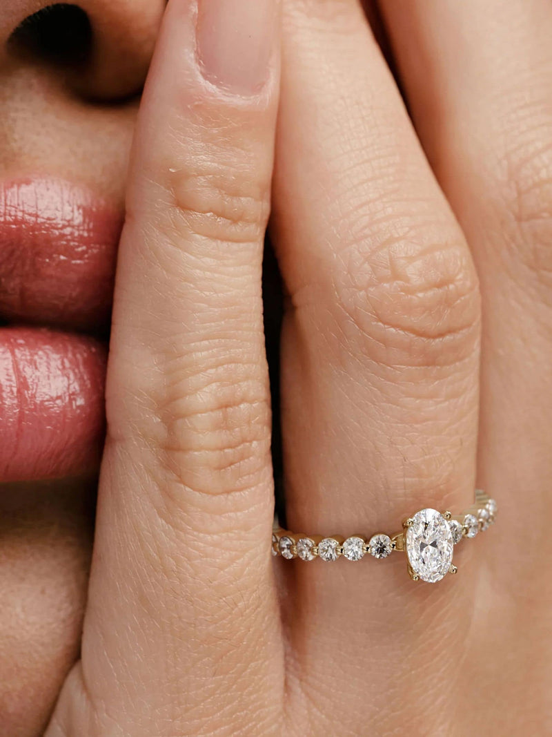 Solstice oval diamond ring by The Diamond Store, 0.80ct lab-grown (British brand)