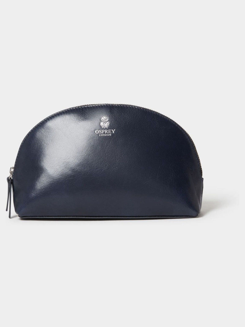 Osprey London Blue The Wentworth Leather Small Make Up Bag