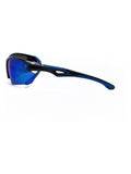 Storm black semi rimless polarised sport sunglasses, imported from the UK