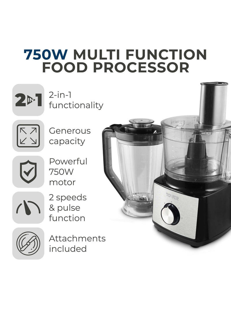 Tower multi-function food processor and blender, imported from the UK