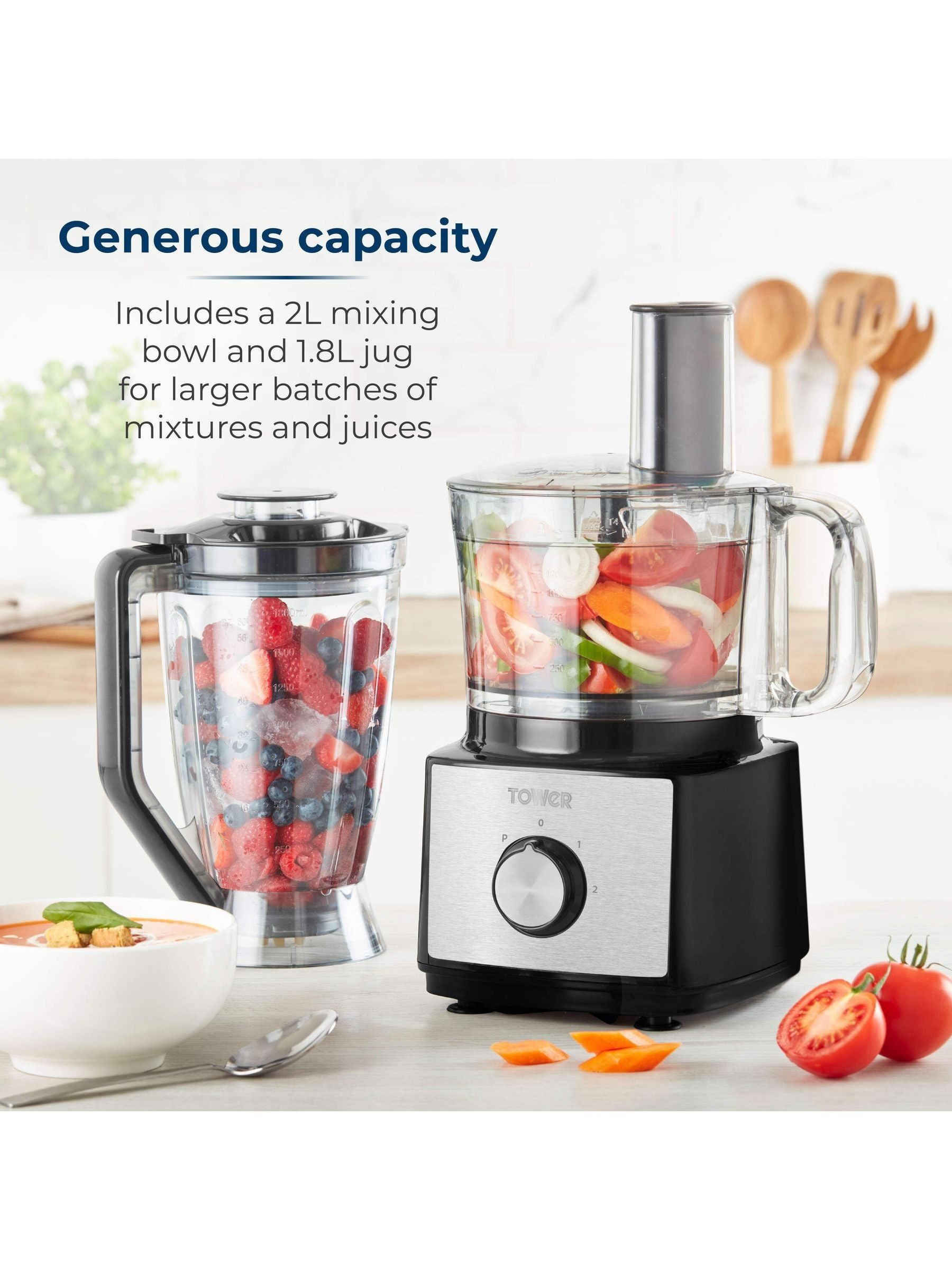 Tower multi-function food processor and blender, imported from the UK