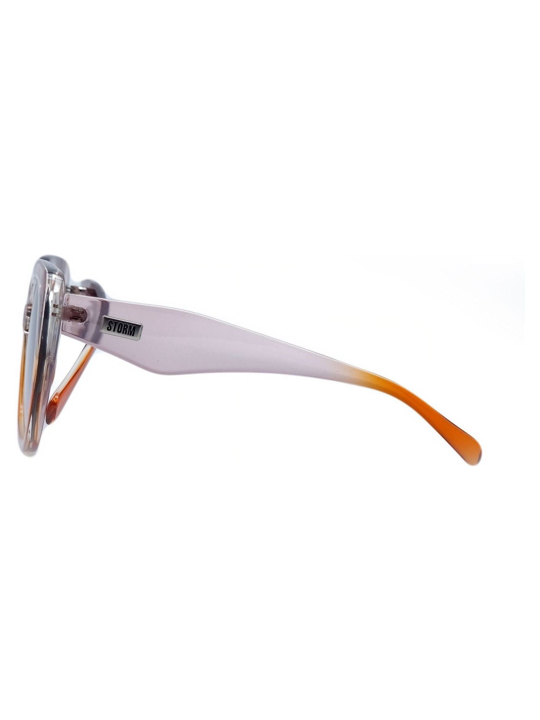 STORM brown large angled square sunglasses (British brand)