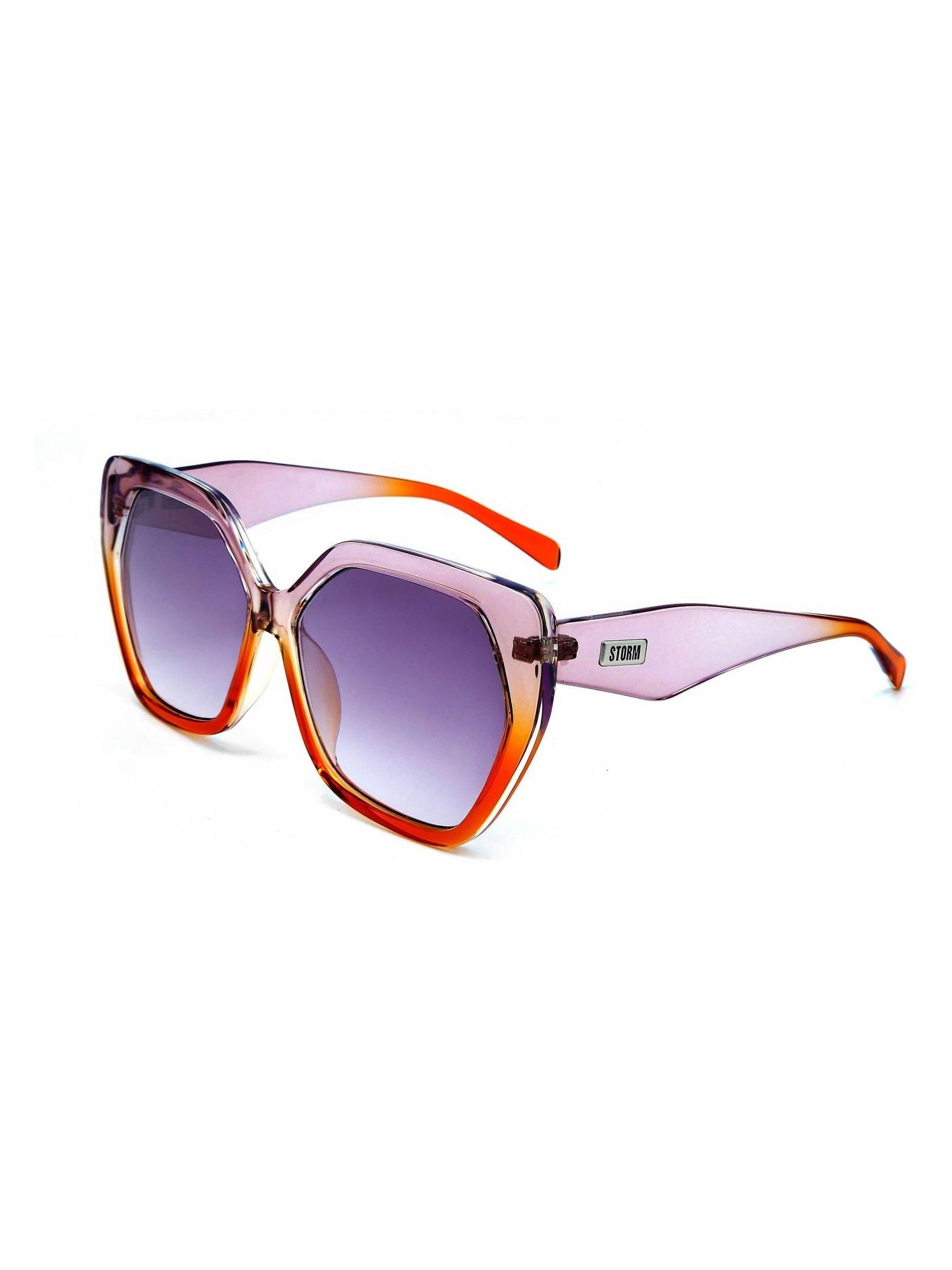STORM brown large angled square sunglasses (British brand)