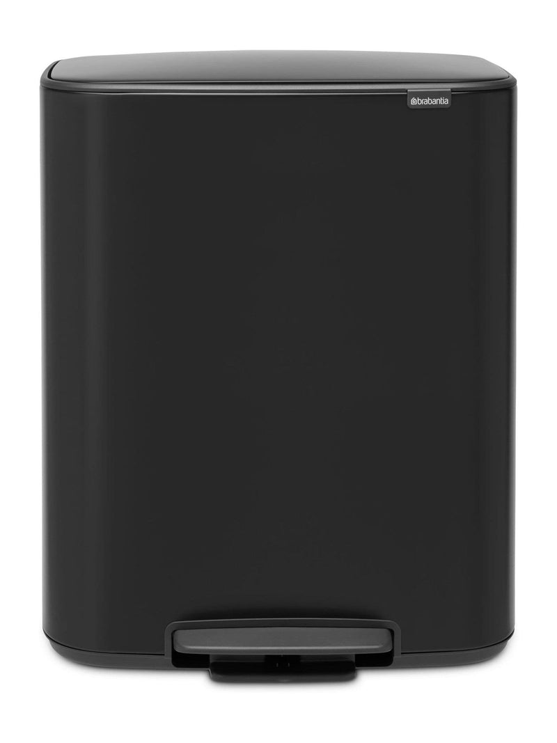 Brabantia pedal bin Matt Black 2x30L, imported from the UK