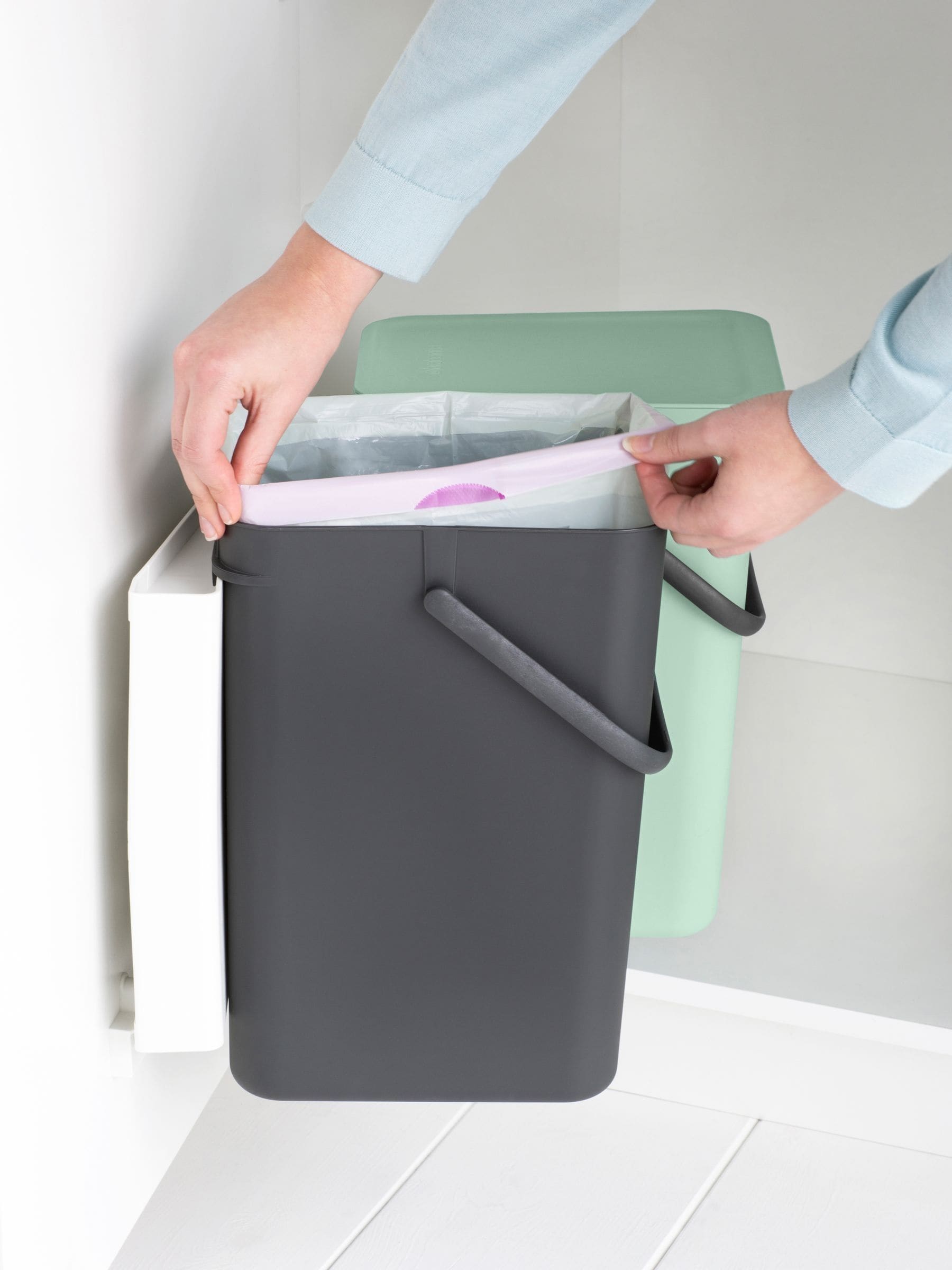 Brabantia Sort & Go built-in bin 2x12L, imported from the UK