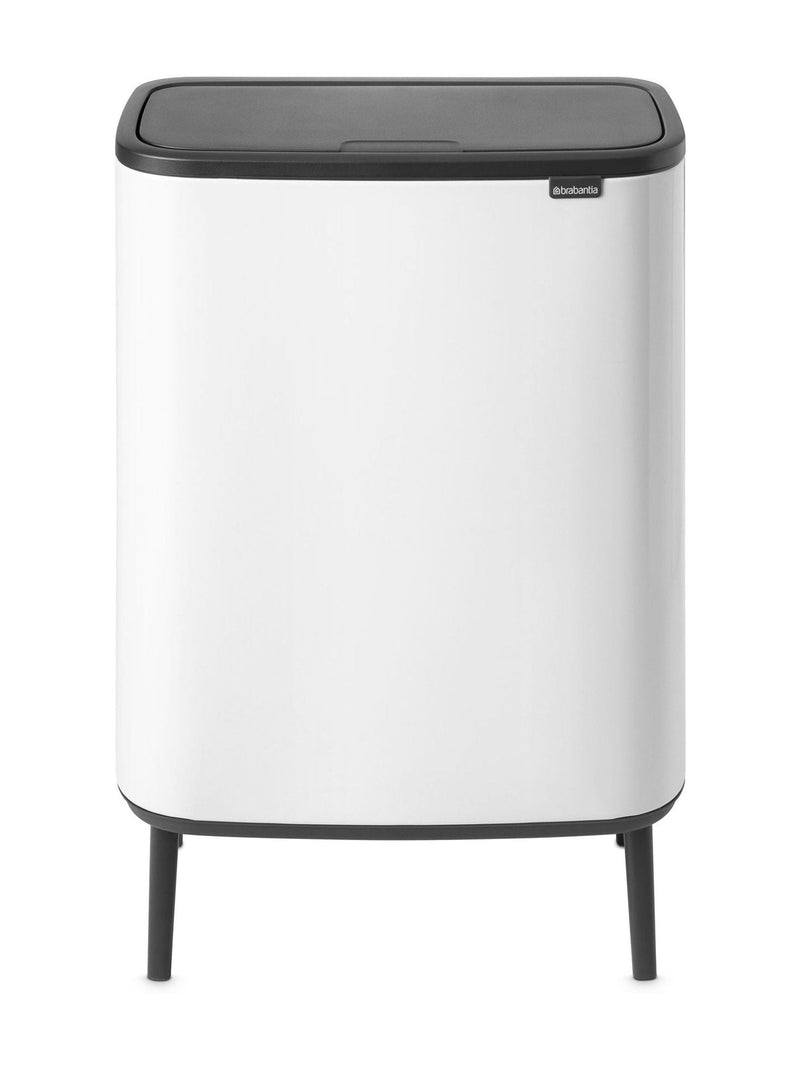 Brabantia White Bo Touch Bin 2 x 30L - British product