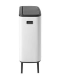Brabantia White Bo Touch Bin 2 x 30L - British product
