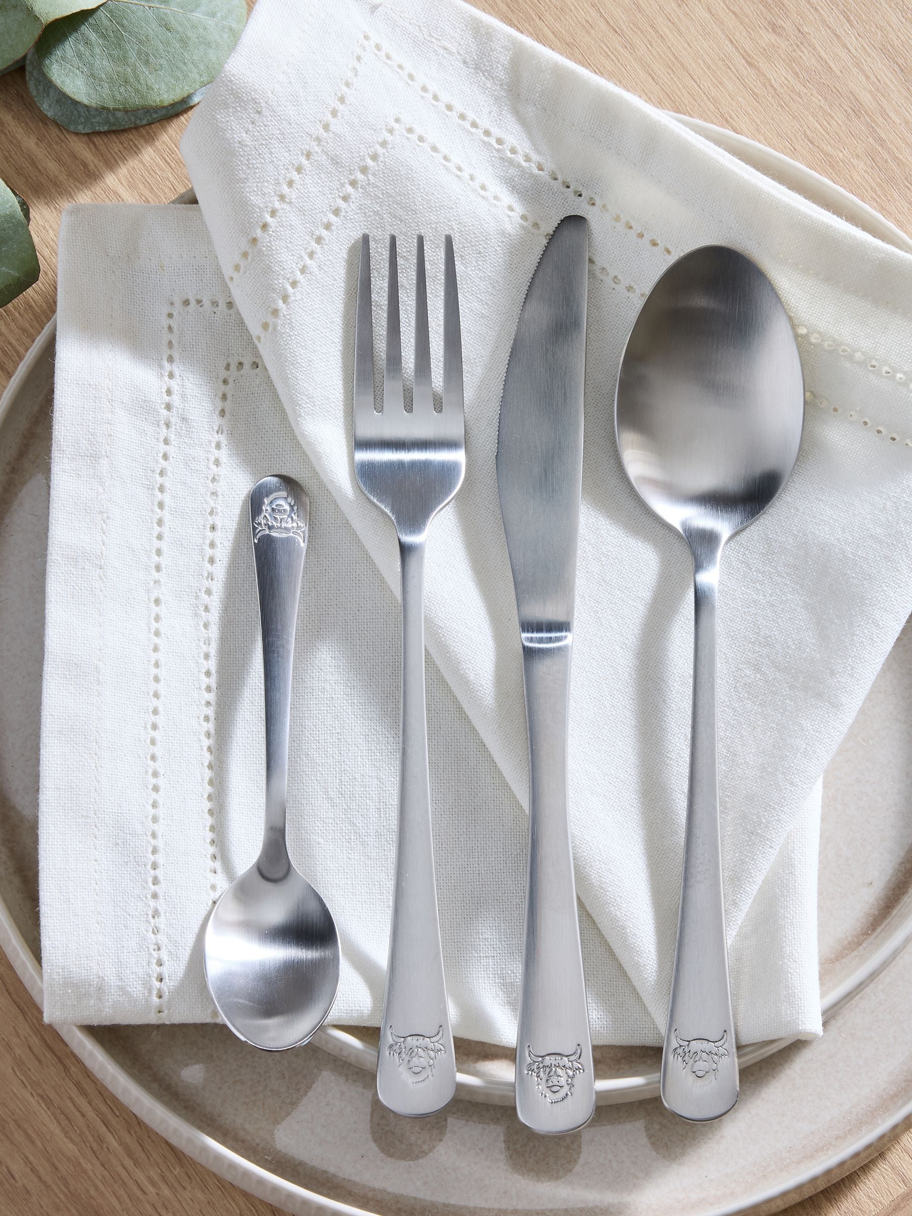 Hamish 16-piece stainless steel cutlery set - British product
