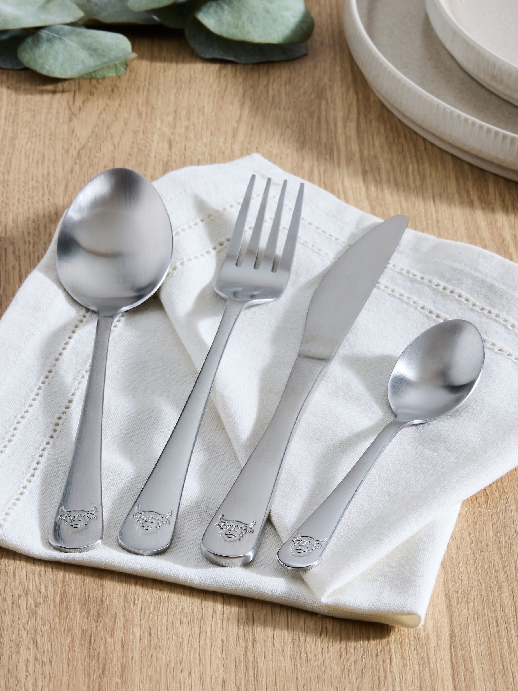 Hamish 16-piece stainless steel cutlery set - British product