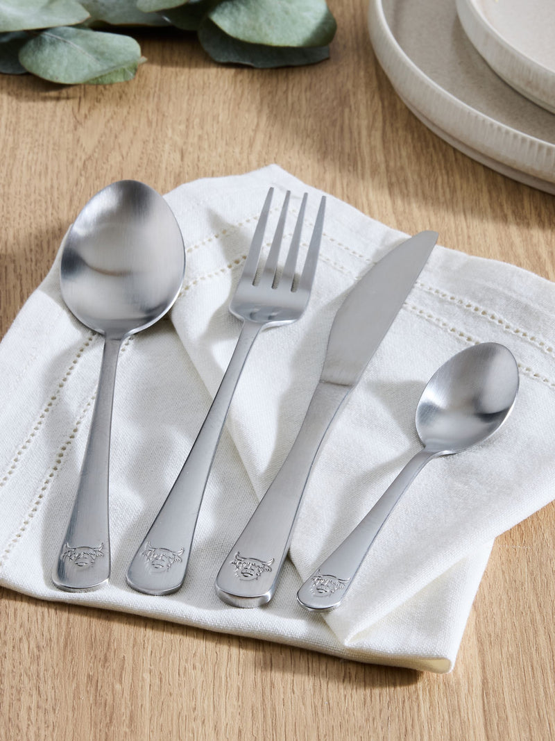 Hamish 16-piece stainless steel cutlery set - British product