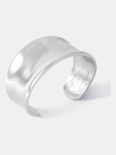 Sølvfarget Chunky Cuff Armbånd