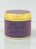 Lily-Flame Black Cherry scented tin candle (British brand)