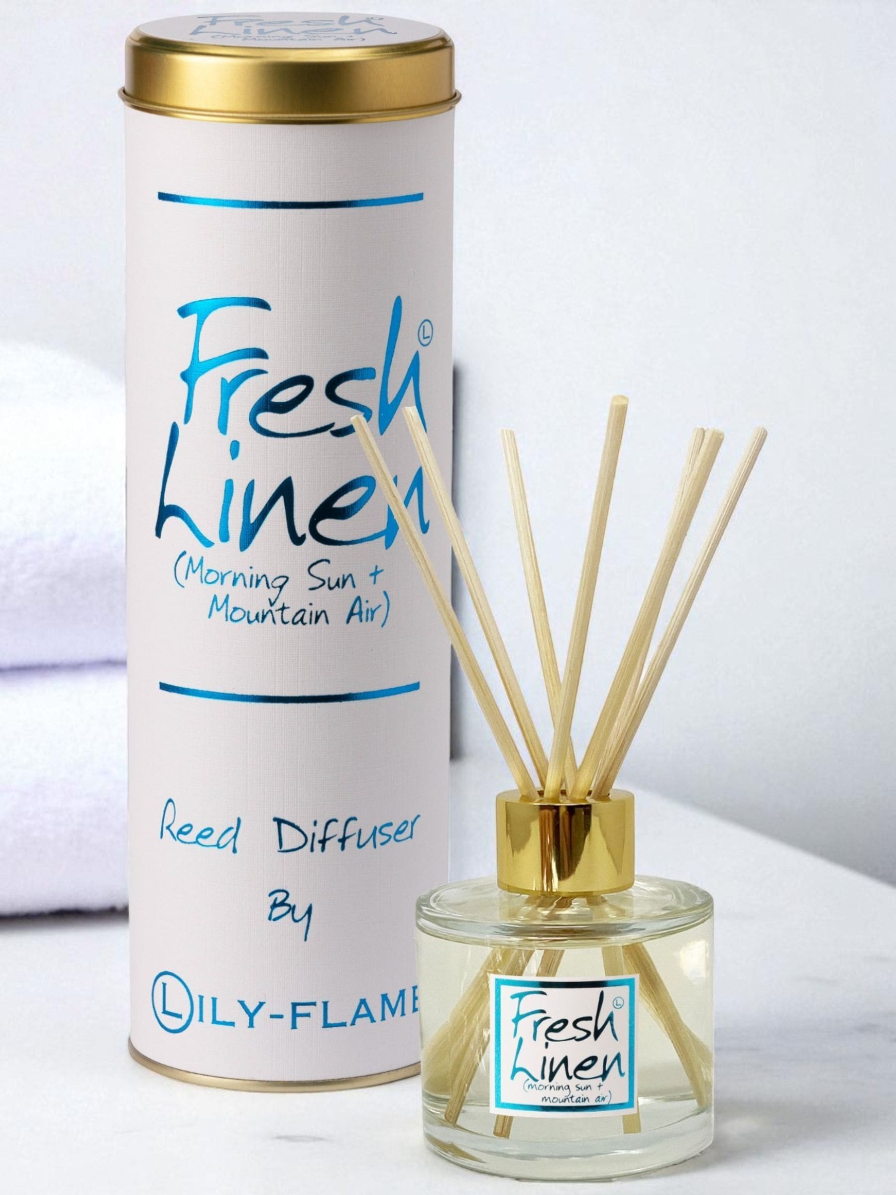 Lily-Flame Fresh Scented reed diffuser 100ml, imported from the UK