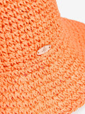 Lipsy orange straw look bucket hat, UK version