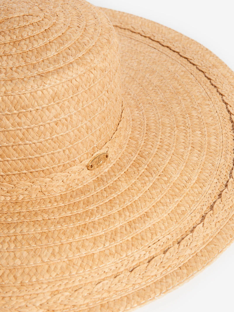 Lipsy natural oversized straw look hat, imported from the UK