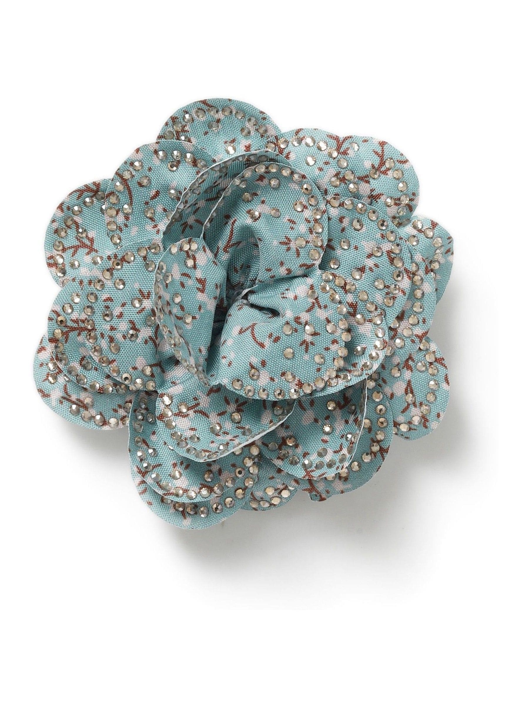 Aela Sparkly Flower Hair Clip Brooch