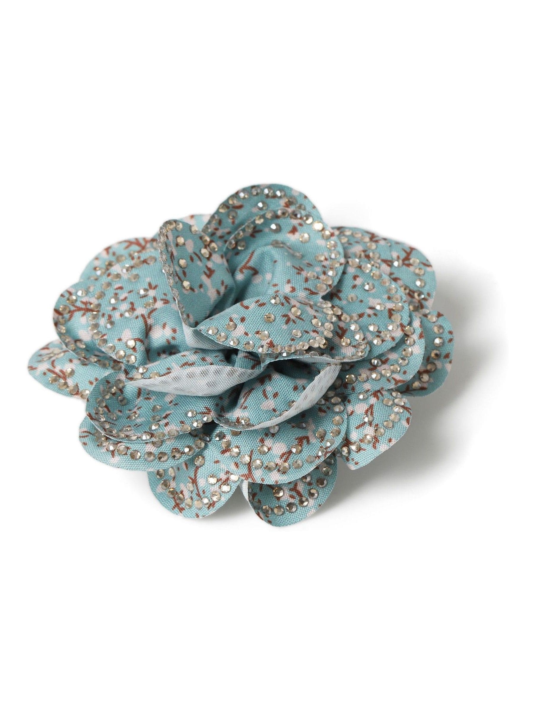 Aela Sparkly Flower Hair Clip Brooch