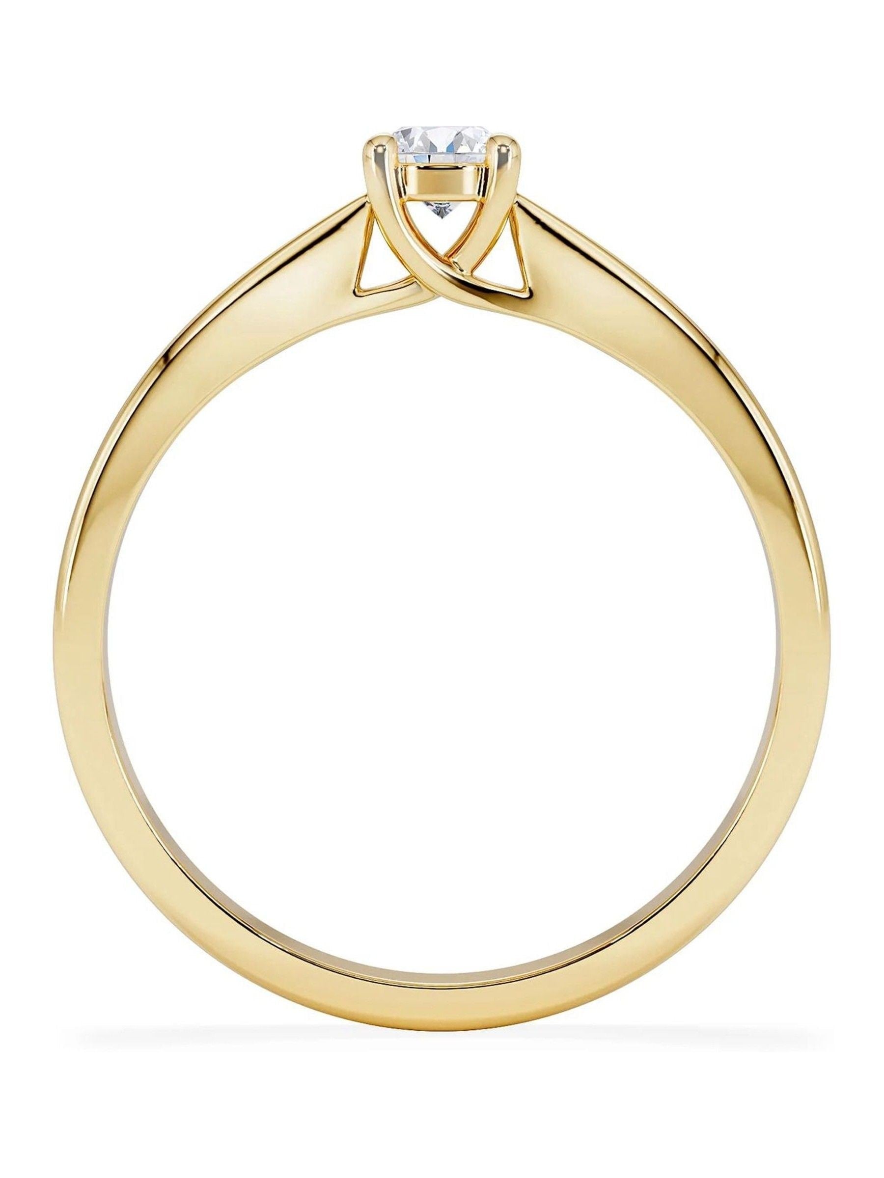 The Diamond Store Naomi 0.25ct lab diamond solitaire ring, UK version