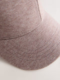 Chocolate brown jersey marl baseball cap for children, UK version