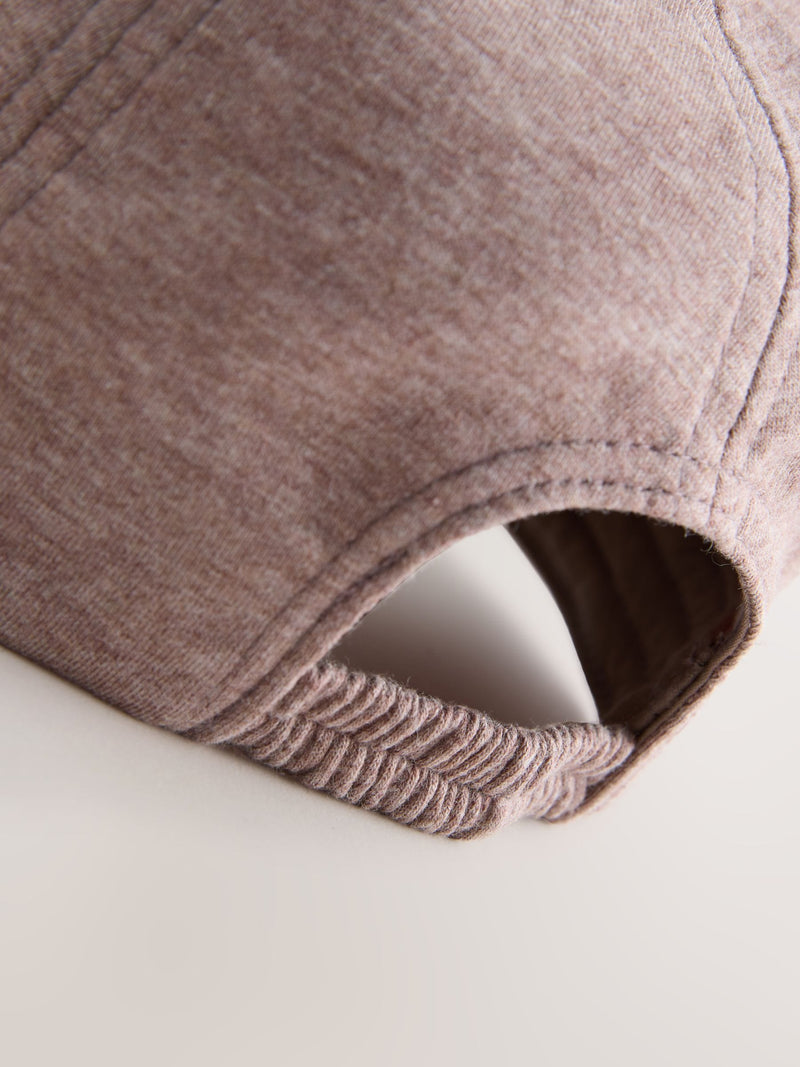 Chocolate brown jersey marl baseball cap for children, UK version