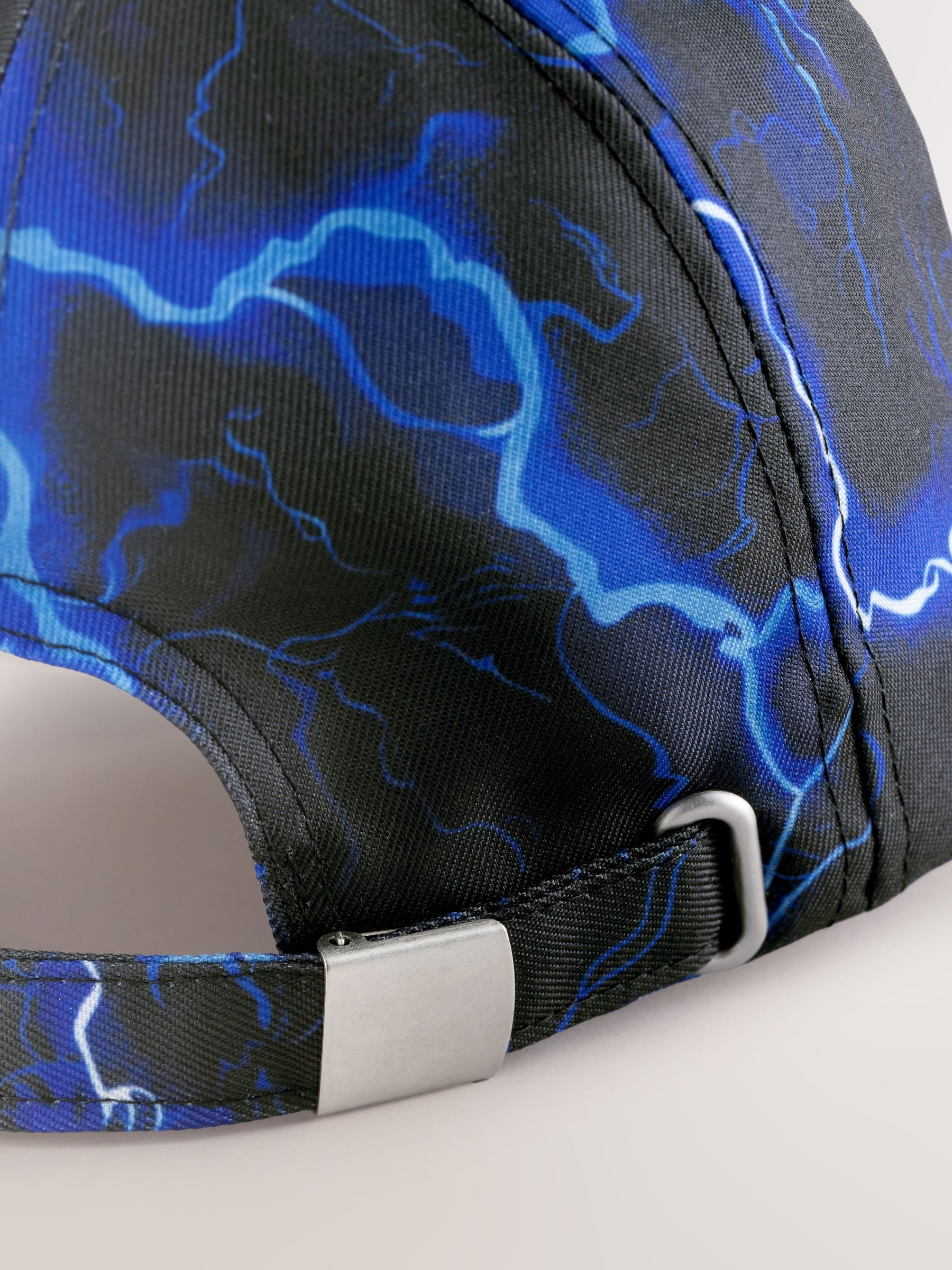 Baseball cap black and blue lightning bolt 3-16yrs, imported from the UK