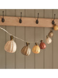 Lights4fun multicoloured 10 glass pumpkin LED string lights, UK version
